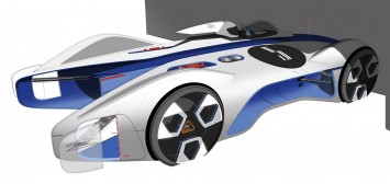 Alpine Vision Gran Turismo Concept Design Sketch by Victor Sfiazof