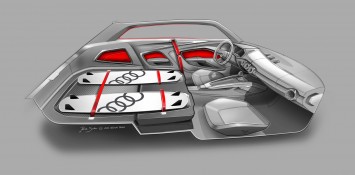 Audi Allroad Shooting Brake Concept Interior Design Sketch by Julius Sartor