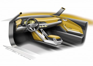 Audi Crosslane Coupe Concept - Interior Design Sketch