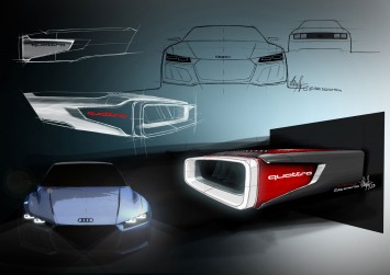 Audi Quattro Sport E-Tron Concept - Design Sketches