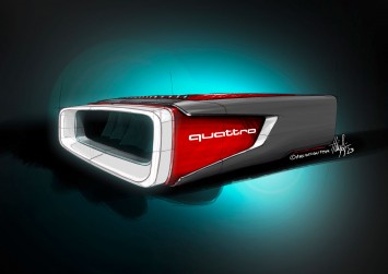 Audi Sport quattro Concept Design Sketch Headlight detail