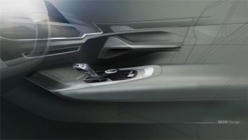 BMW Concept X7 Interior Design Sketch Render