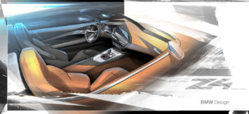 BMW Concept Z4 Interior Design Sketch