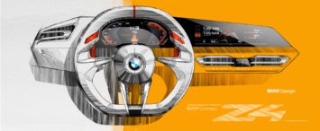 BMW Concept Z4 Interior Design Sketch