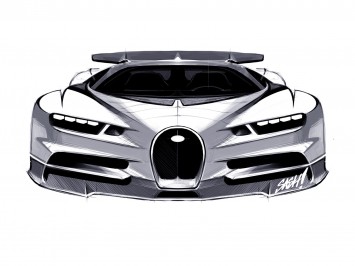 Bugatti Chiron Design Sketch