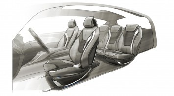 Ford S MAX Concept Interior Design Sketch by Robert Engelmann