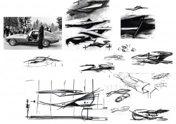 Jaguar Design Sculpture by RCA students - Design sketches02