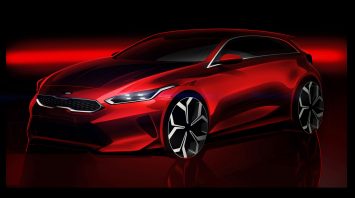 Kia Ceed Design Sketch Render