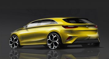 Kia Ceed Design Sketch Render