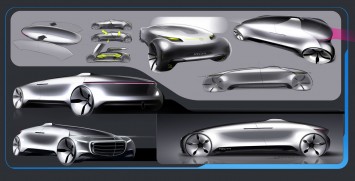 Mercedes-Benz F015 Luxury in Motion Design Sketches