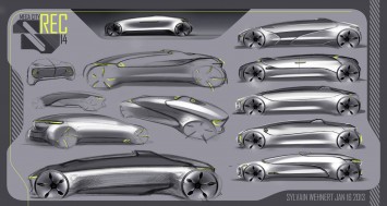 Mercedes-Benz F015 Luxury in Motion Design Sketches