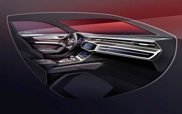 New Audi A6 Interior Design Sketch