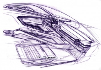 New Audi TT Interior Design Sketch