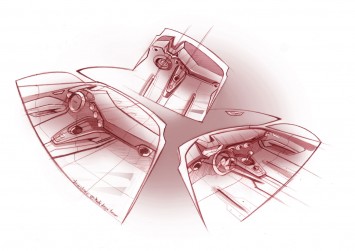 New Audi TT Interior Design Sketch