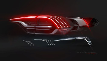 New Renault Scenic Tail Light Design Sketch Render by Stefano Bolis