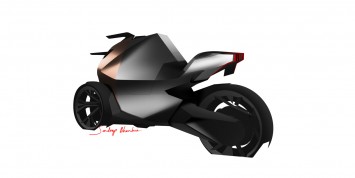 Peugeot Onyx Concept Scooter Design Sketch