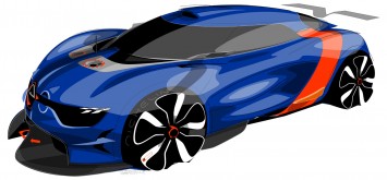 Renault Alpine A110 50 Concept - Design Sketch