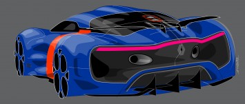 Renault Alpine A110 50 Concept - Design Sketch