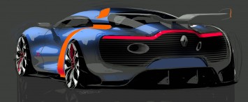 Renault Alpine A110 50 Concept - Design Sketch