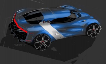 Renault Alpine A110 50 Concept - Design Sketch