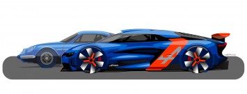 Renault Alpine A110 50 Concept - Design Sketch