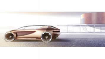 Renault Symbioz Concept and House Design Sketch Render by Joe Reeve