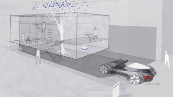 Renault Symbioz Concept and House Design Sketches by Stephane Janin