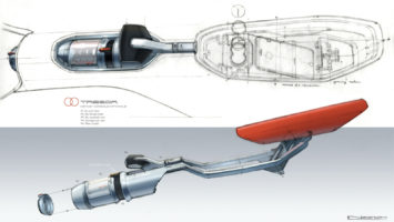 Renault Trezor Concept Design Sketch Render by Laurent Negroni