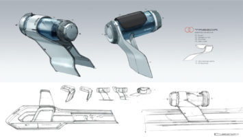 Renault Trezor Concept Design Sketch Render by Laurent Negroni