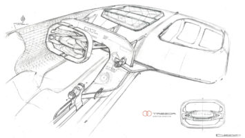 Renault Trezor Concept Design Sketch Render by Laurent Negroni