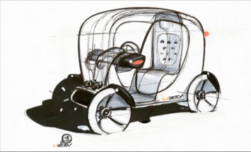 Renault Twizy Concept - Design Sketch