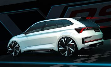 Skoda Vision RS Concept Design Sketch Render