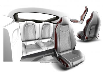 2014 Audi TT Interior Seats Design Sketches