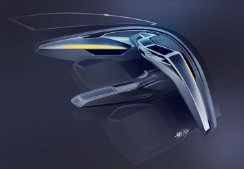 Audi Sport quattro Concept Interior Design Sketch