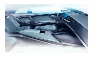 Audi Sport quattro Concept Interior Design Sketch