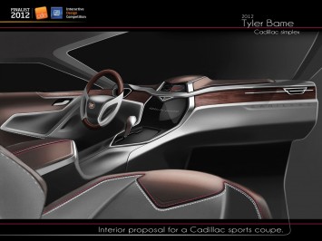 Cadillac Interior Concept by Tyler Bame - Design Sketches