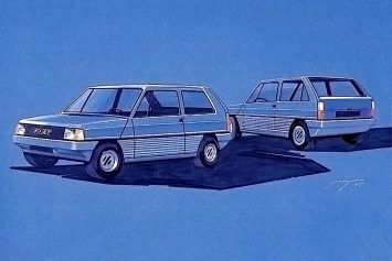 Fiat Panda 40th Anniversary Design Sketch Remders