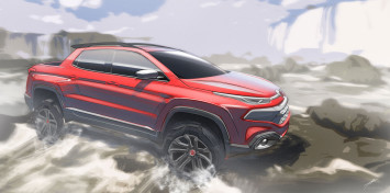 Fiat Toro - Design Sketch Illustration by Andrei Franca