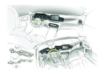 Kia Ceed Interior Design Sketches