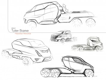 Navistar Concept by Tyler Bame - Design Sketches