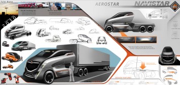 Navistar Concept by Tyler Bame - Design Sketches