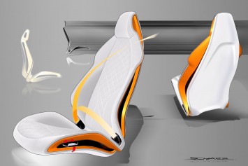 New Audi TT Interior Design Sketch Seats