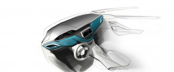 Peugeot 208 - Interior Design Sketch