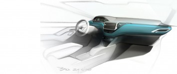 Peugeot 208 - Interior Design Sketch