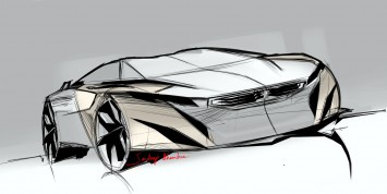 Peugeot Onyx Concept Design Sketch