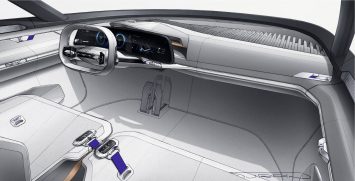 Renault Symbioz Concept Interior Design Sketch Render by Vincent Turpin