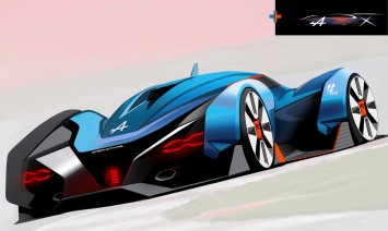 Alpine Vision Gran Turismo Concept Design Sketch by Tibor Juhasz