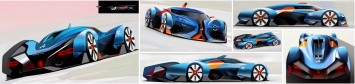 Alpine Vision Gran Turismo Concept Design Sketches by Tibor Juhasz