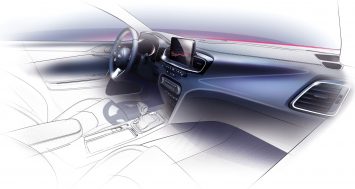 Kia Ceed Interior Design Sketch Render