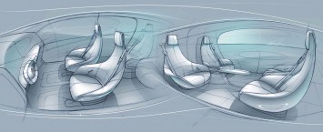 Mercedes-Benz F015 Luxury in Motion Interior Design Sketches